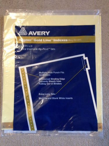 Avery Dennison Ave-11730 Data Binder Tab Divider - 6 X 9.5&#034; 11&#034; / Set