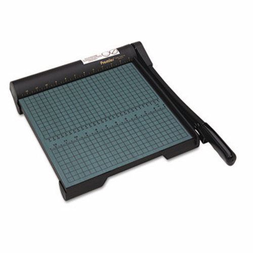 Premier Green Paper Trimmer, 20 Sheets, Wood Base, 13&#034; x 14 1/2&#034; (PREW12)