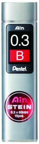Pentel stein enhanced silica pencil lead - 0.3 mm - b for sale