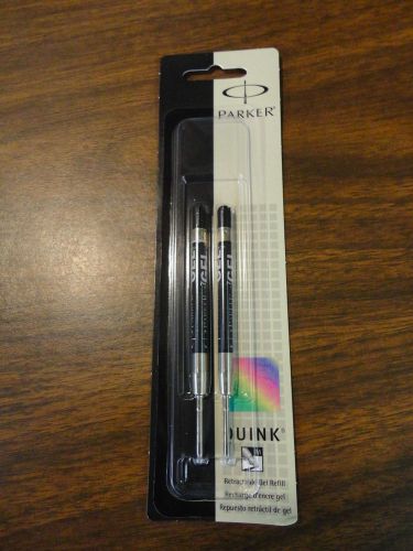 Parker Quink Retractable Gel refills Black Medium point.