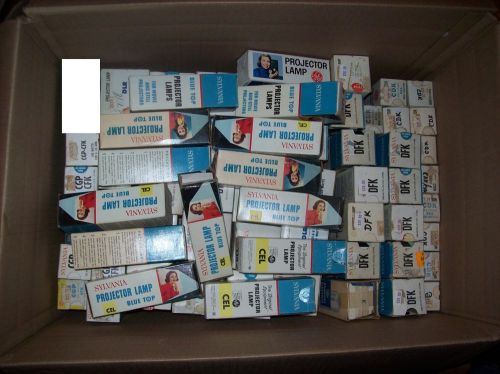 HUGE BOX OF PROJECTION BULB/LAMPS CEL,CGP/CFK,DLR,DFK,CDK/CEA  68 TOTAL