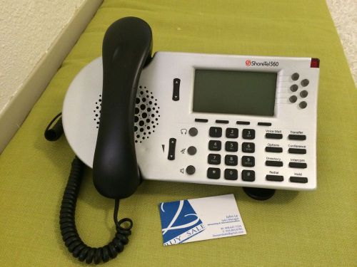 Shoretel 560 s6g ip phone voip telephone w/ handset  and stand for sale