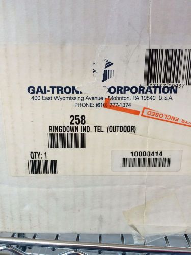 Gai tronics corporation 258 rugged outdoor ring-down industrial telephone for sale