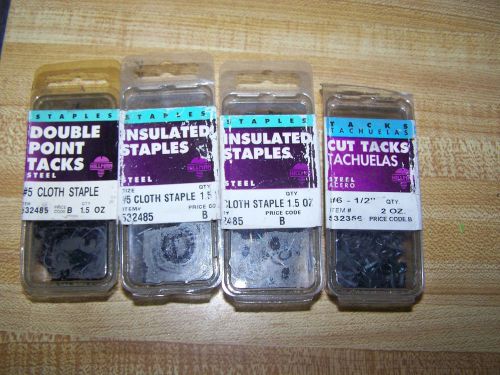 Lot of 4 Assorted HillmanTacks/Staples