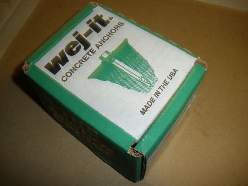 Wej-it  3/8&#034; X 2-3/4&#034; H3823 zinc concrete wedge anchors (19) pcs. 3/8-16