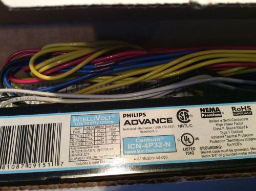 BRAND NEW Phillips Advance Ballast Centium ICN-3P32-N