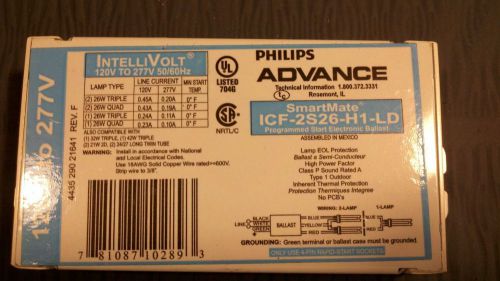 4 NEW Phillips Advance SmartMate IntelliVolt BALLAST ICF-2S26-H1-LD  $44.99