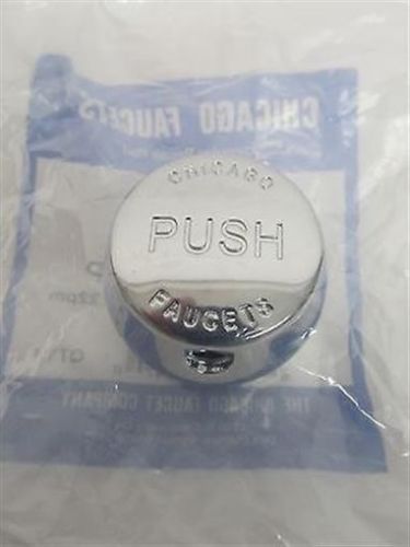 Chicago faucets 665-pshjkcp tapered push button metering handle for sale