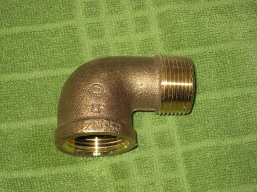 NIB LOT OF 2 - 1 INCH BRASS STREET ELBOW LEAD FREE