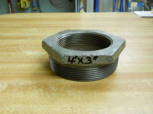 NEW Galvanized  4&#034; x 3&#034; NPT  Hex Bushing  ~~LOOK~~