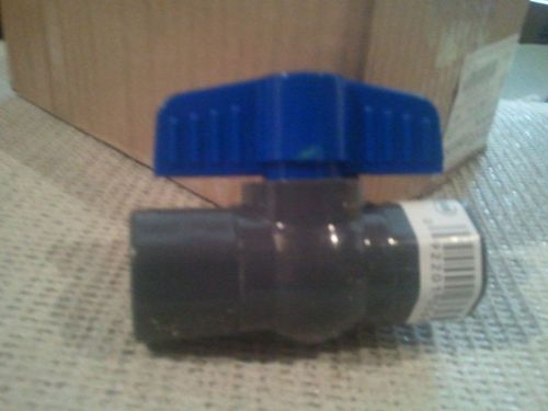 New ~ 1/2” pvc ball valve full port 150psi  slip x slip for sale