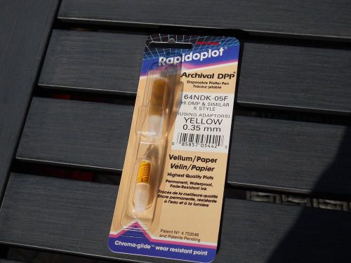 Yellow 0.35mm Plotter pen Koh-I-Noor 64NDK-05F K Style Vellum/Paper