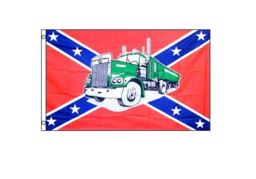 Rebel Truck Flag 3x5ft Poly - R-33