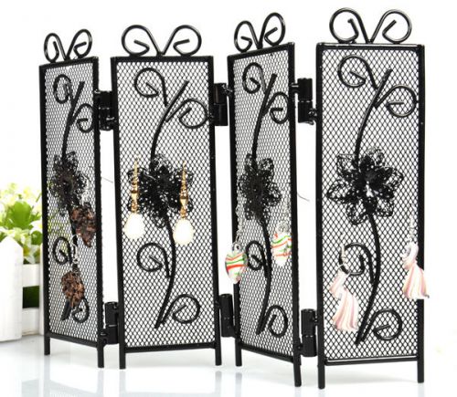 black metal screen 4-layer Multi-Earring Jewelry Display Holder ONE