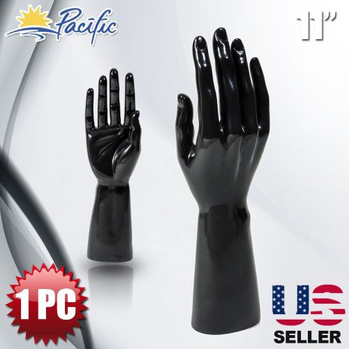 Male Mannequin Hand Display Jewelry Bracelet ring glove Stand holder black H-1