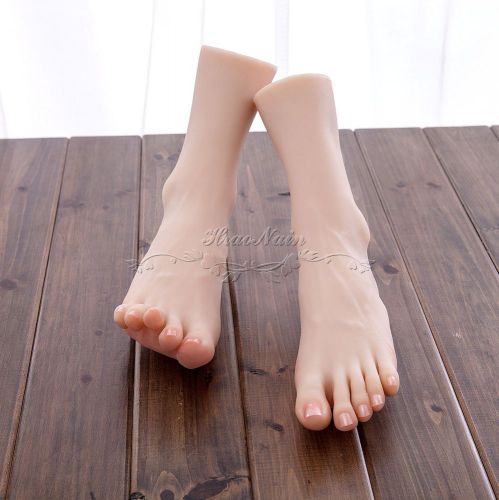 Lifelike mannequin foot dummy arbitrarily-bent//posed/soft for fetishist/display for sale