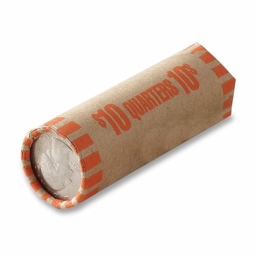 Mmf industries 2160600d16 tubular coin wrapper 10 quarters 1000/pk orange for sale