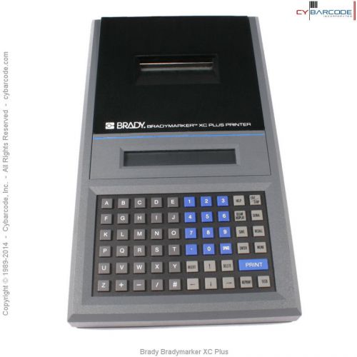 Brady bradymarker xc plus wire label printer with one year warranty for sale