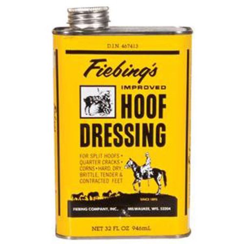 Fiebings Hoof Dressing 32oz Treat Split Hooves Quater Qracks Corns Restore Heels