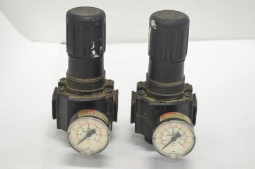 LOT 2 NORGREN R74G-4AK-RFG GAUGE 60PSI 300PSI 1/2IN PRESSURE REGULATOR B218871