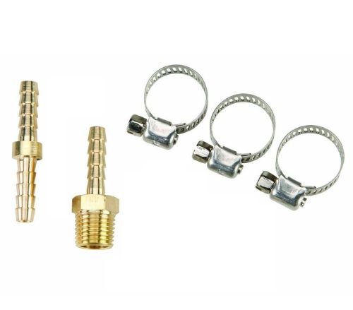 5 Pc 3/8&#034; ID Air Hose Repair Kit  Air Tools Hose End Mender and Clamp 1/4&#034; NPT