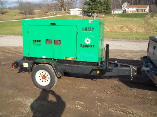 2005 multiquip whisperwatt 25kva portable diesel generator, 14kk hrs for sale