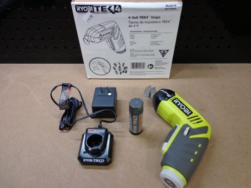 Ryobi TEK4 Snips cutters Kit includes: MC100L Snips, 4V battery &amp; charger. NEW