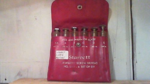 STARRETT JEWELERS SCREWDRIVER SET S555-6