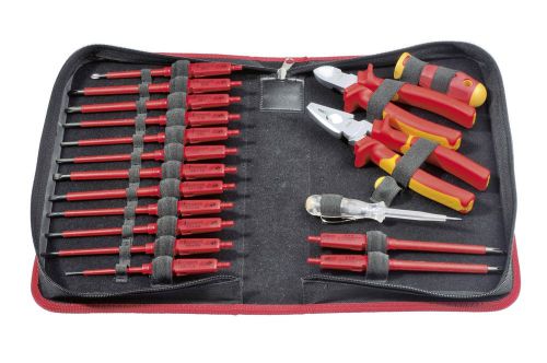 Felo 063 919 04 Tool Kit/Set in Nylon Wallet VDE Insulated E-Smart 19 Piece