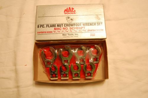 Mac Tools 3/8 Drive 8 Pc. Crows Foot Set 3/8&#034; to 13/16&#034; No. SCHB8PT