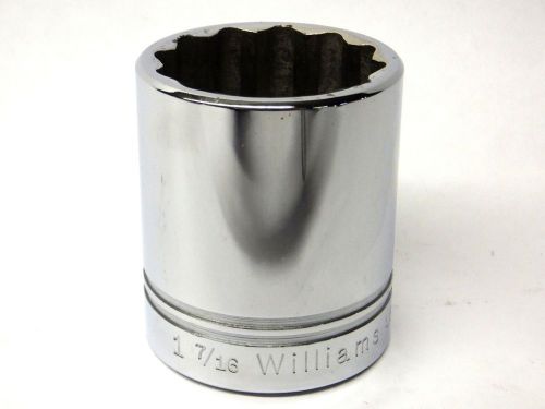 Williams 1/2&#034; drive 1-7/16&#034; 12-point shallow socket st-1246 for sale