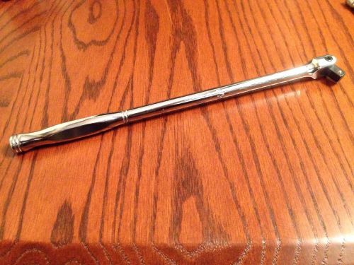 Very Nice Mac Tools 12&#034; Chrome Flex Head Breaker Bar - X12SF For 3/8 Sockets