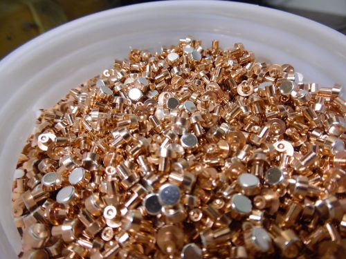 7.3 kg ag/cu silver copper bimetal contact rivets 2417939 (p361) 16880 pieces for sale