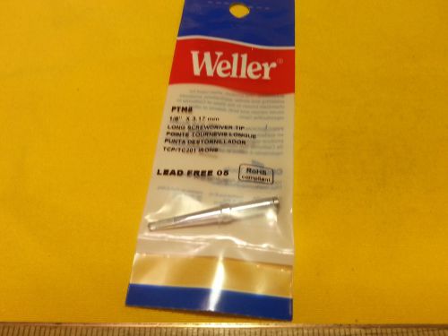 Weller Soldering Tip PTM8 Long Screw Driver Tip 1/8” for TCP TC201 Irons