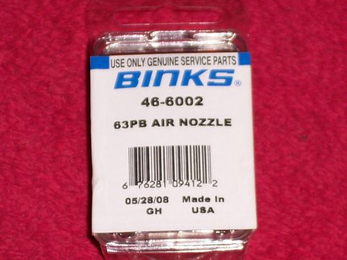 BINKS AIR NOZZLE 46-6002   63P