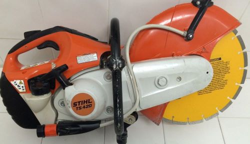 STIHL TS420 14&#034; Concrete Cut-off Saw With New DEWALT DIAMOND BLADE