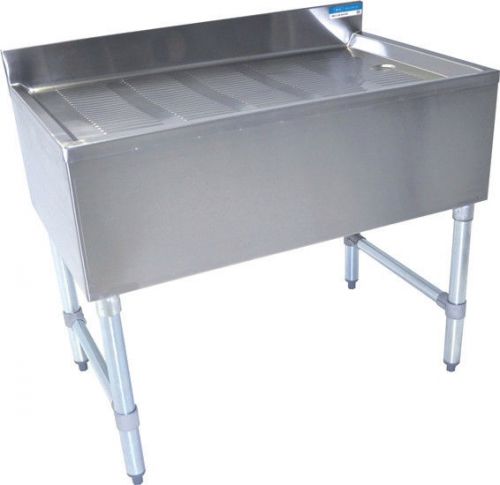 BK Resources BKUBD-30-21 Stainless Steel Underbar Drainboard 30 x 21