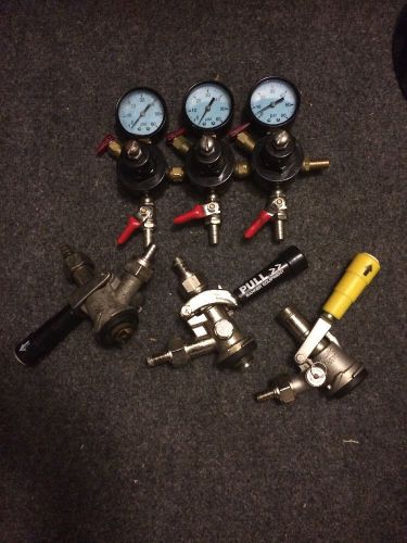 3 Gauge Manifold Co2 Regulator With 3 Keg Coupler Lot Beer Bar Micromatic