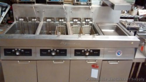 Frymaster 3 Bay Electric Fryer with Warming Dump Station Model FMH322SC