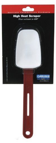 NEW Carlisle 4413602 White 16-Inch Sparta Silicone High Heat Scraper with Red EV