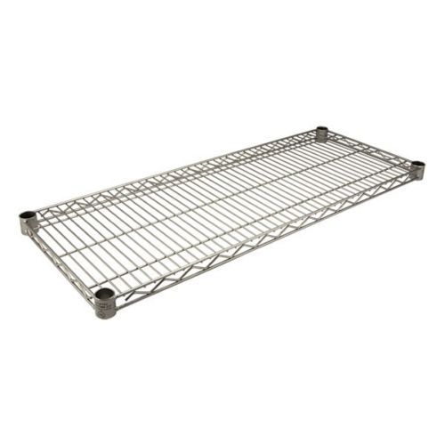 NEW 14&#034; X 24&#034; (4) Tier Epoxy Platinum Silver Wire rack Shelving unit - WARRANTY!