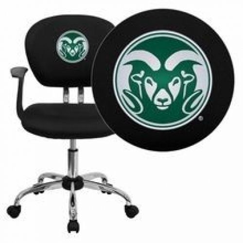 Flash Furniture H-2376-F-BK-ARMS-40011-EMB-GG Colorado State University Rams Emb