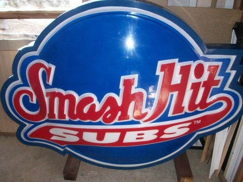 SMASH HIT SUBS  (lighted wall sign)  5 feet wide X 4 feet tall
