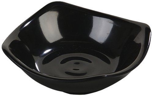 Carlisle 794003 Small Square Dish  3-1/2-Inch  Black