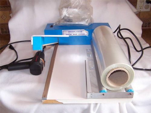 Crystal wave 2000 sb i-bar shrink wrap system w/ heat gun &amp; shrink wrap plastic for sale