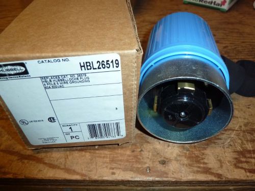 NEW HUBBELL HBL26519 60-Amp HUBBELLOCK 26519 PLUG 60A 600V 4P 5W NIB