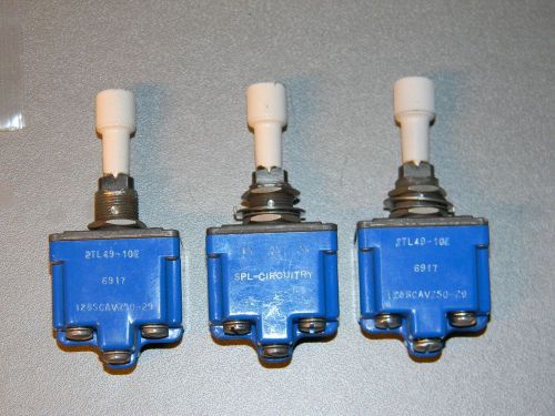 AIRCRAFT AVIONICS LOCKING TOGGLE SWITCH SET OF 3pcs MADE IN USA BY MICRO, 15A