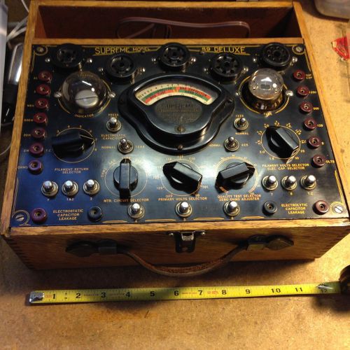 VINTAGE SUPREME MODEL 89 TUBE TESTER