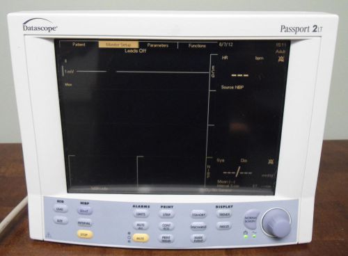 Datascope Passport 2LT Patient Monitor - ECG, SpO2, NiBP, Printer BioCertified!!