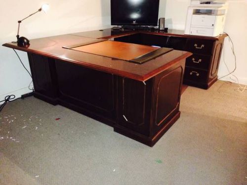 Vintage Mahogany Executive Desk